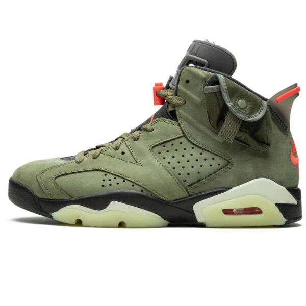 travis scott air AJ wild green/orange - Image 2