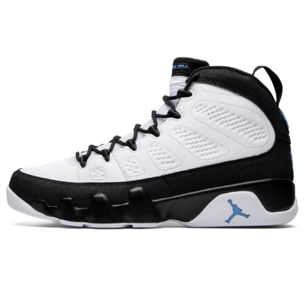 AJ 9 Retro North Carolina White/University Blue-black - Image 2