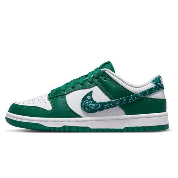 NK Dunk low Essential pack paisley green - Image 2