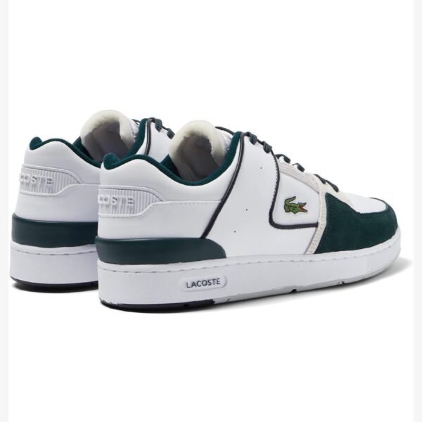 Lacoste Court Cage Trainers White Green - Image 3