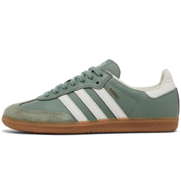 addidas SAMBA OG SILVER GREEN CHALK WHITE GUM - Image 3