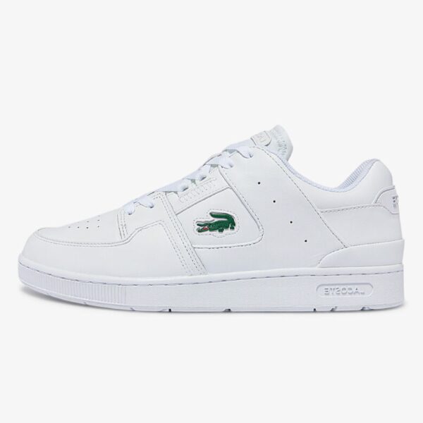 Lacoste Men's White Court Cage Leather Trainers - Image 2