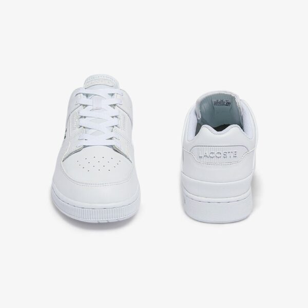 Lacoste Men's White Court Cage Leather Trainers - Image 3