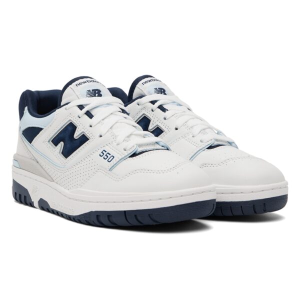 NB 550 White Dark Blue - Image 3
