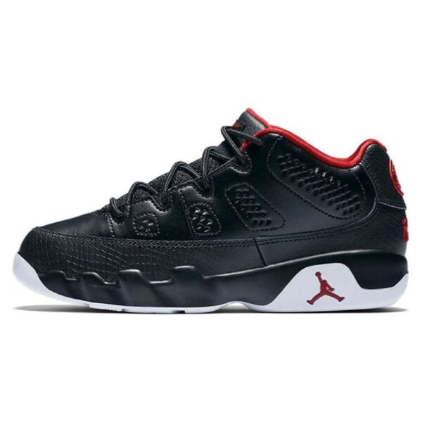 AJ 9 Retro Low 'Black Red' - Image 2